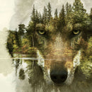 Wolf Head Silhouette Wall Art