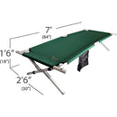 Maine Military Cot HD – Heavy-Duty Full-Size Aluminum Cot with 375 lb Capacity