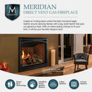 Majestic Meridian 42-Inch Platinum Natural Gas Fireplace [MER42PN] (SAK51823)