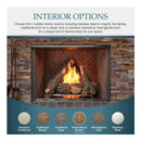 Majestic Courtyard 55K BTU 36-Inch Traditional Outdoor Natural Gas Fireplace (No Refractory) [ODCOUG-36NR] (SAK74218)