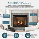 Majestic Meridian 36-Inch Platinum Natural Gas Fireplace [MER36PN] (SAK43751)