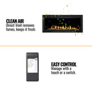 Majestic Quartz 42-Inch Direct Vent Natural Gas Fireplace [QUARTZ42IFTN] (SAK16572)