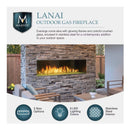 Majestic Lanai 60-Inch Single Sided Linear Outdoor Gas Fireplace [ODLANAIG-60] (SAK94821)