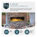 Majestic Lanai 48-Inch Single Sided Linear Outdoor Gas Fireplace [ODLANAIG-48] (SAK95127)