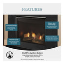 Majestic Mercury 32-Inch Direct Vent Natural Gas Fireplace [MERC32IN] (SAK15031)