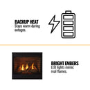Majestic Quartz 36-Inch Platinum Direct Vent Fireplace [QUARTZPLA36IN/IL] (SAK03613)