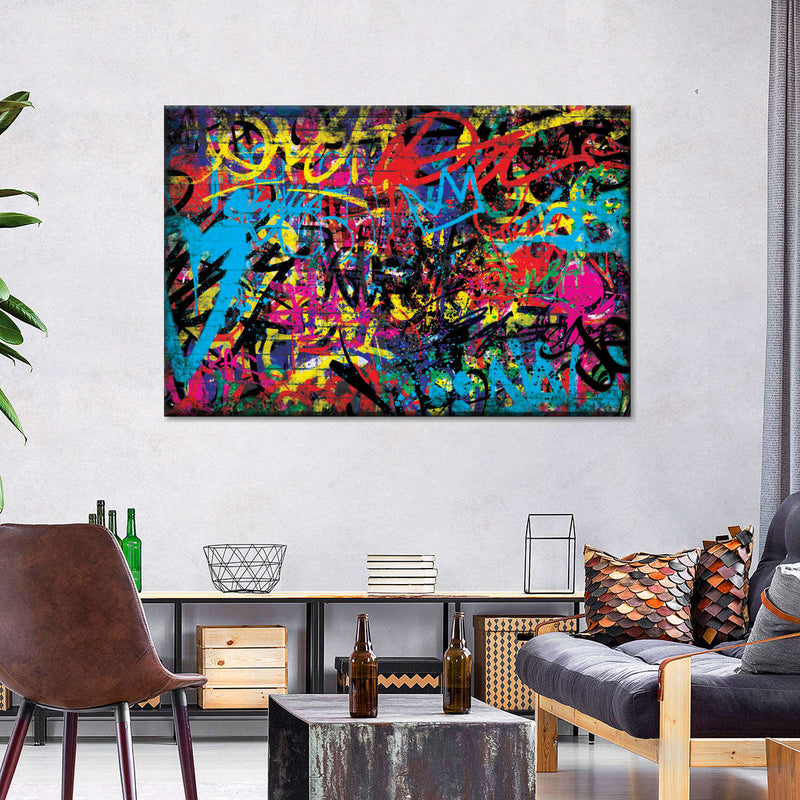 Abstract Graffiti Wall Art