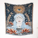 Mandala black geo tassel picnic mat and sofa cover living room blanket