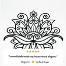Mandala Lotus Metal Wall Art