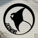 Manta Ray Name Sign