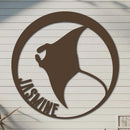 Manta Ray Name Sign