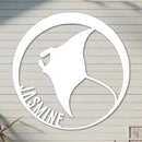 Manta Ray Name Sign