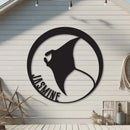 Manta Ray Name Sign