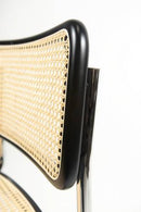 Marcel Breuer Cesca Cane Side Chair - Black Wood