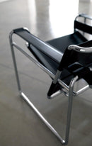 Marcel Breuer Wassily Chair - Black Leather
