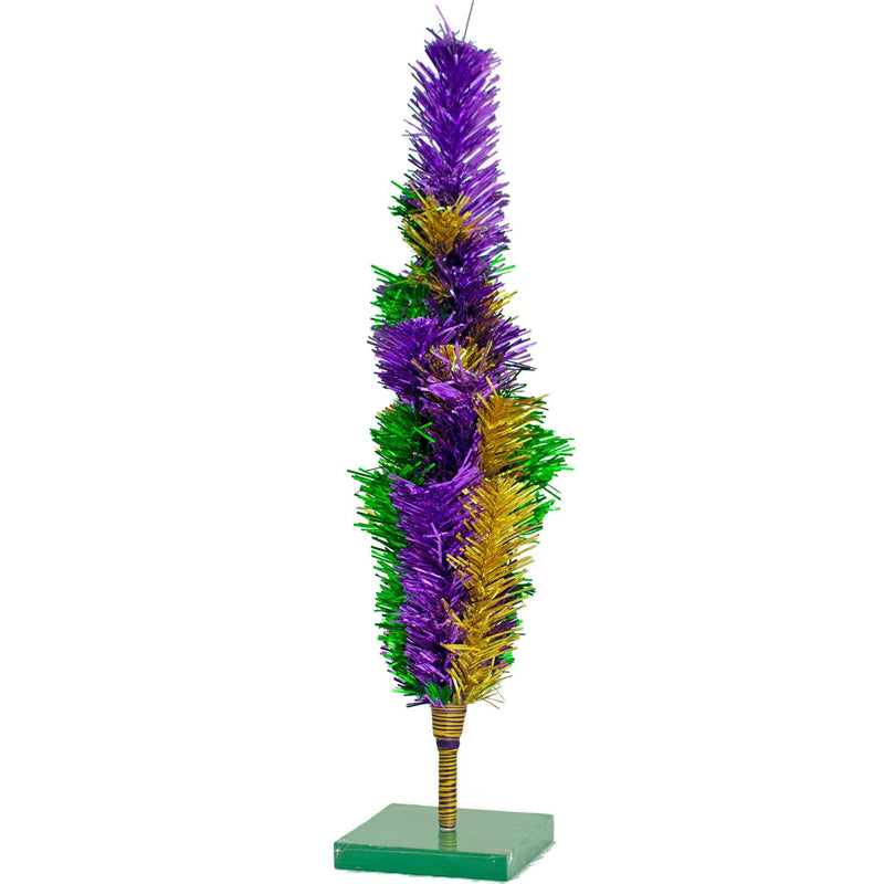 Mardi Gras Mixed Tinsel Christmas Trees