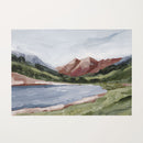 "Maroon and Blue" Art Print