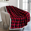 Maroon christmas decorbites cozy flannel blanket for living room sofa