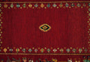 Modern Style Maroon 5x7 Wool Hand Knotted Antique Rug