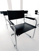 Mart Stam Cantilever Armchair - Black Leather