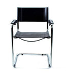Mart Stam Cantilever Armchair - Black Leather