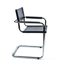 Mart Stam Cantilever Armchair - Black Leather