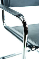 Mart Stam Cantilever Armchair - Black Leather