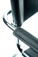 Mart Stam Cantilever Armchair - Black Leather