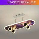 DecorBites™ Cartoon Skateboard Ceiling Light for Children's Room
