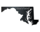 Metal Maryland Wall Art - Custom Metal US State Sign - 14 Color Options