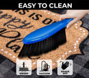 Happy Place Non Slip 28 in. x 18 in. Indoor and Outdoor Coir Mat