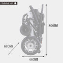 Mate Lightweight 250LBS Foldable Electric Dual Motor Power Motorized Mobility Wheelchair (SAK79245)
