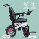 Mate Lightweight 250LBS Foldable Electric Dual Motor Power Motorized Mobility Wheelchair (SAK79245)