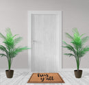 Hey Y'all Natural Coir Doormat With Non slip – 28'' x 18'' Outdoor and Indoor