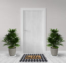 Hello Collection Natural Coir 28 in. x 18 in. Non Slip Indoor and Outdoor