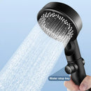 Matte black 5 mode high pressure shower head bathroom decorbites adjustable