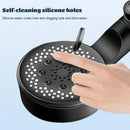 Matte black 5 mode high pressure shower head bathroom decorbites adjustable
