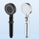 Matte black 5 mode high pressure shower head bathroom decorbites adjustable