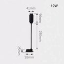 Matte black adjustable beam track light for store task lighting