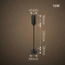Matte black adjustable beam track light for store task lighting