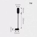 Matte black adjustable beam track light for store task lighting