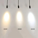 Matte black adjustable beam track light for store task lighting