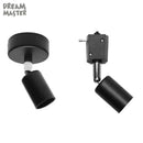 Matte black adjustable led track spotlight exhibition lighting