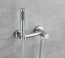 Matte black bidet faucet set with handheld sprayer for bathroom