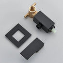 Matte black bidet faucet with handheld sprayer for bathroom