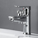 Matte black brass basin faucet with pull out spray – bathroom tap