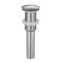 DecorBites™ Brass Black Vessel Sink Pop Up Drain Stopper With Overflow – HJ-0618H
