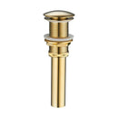 DecorBites™ Brass Black Vessel Sink Pop Up Drain Stopper With Overflow – HJ-0618H