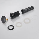 DecorBites™ Brass Black Vessel Sink Pop Up Drain Stopper With Overflow – HJ-0618H