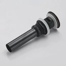 DecorBites™ Brass Black Vessel Sink Pop Up Drain Stopper With Overflow – HJ-0618H